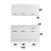 Pachet  - Set Bucatarie Sofia alb + Set Masa cu 4 scaune MBS-36