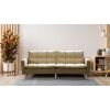Canapea extensibila Zuni, material textil, bej, 204x91x85 cm