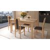 Set masa extensibila 140-180x80 cm cu 4 scaune tapitate, mb-21 modena1 si s-37 boss7 s6, sonoma, lemn masiv de fag, stofa
