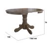 Masa extensibila Ama 100x130, lemn masiv, nuc, blat din MDF