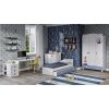 Dormitor tineret, Aqua marine, Alb Albastru, MDF