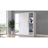 Dressing Anastasia 4d, alb mat/crem, 206x215x64 cm