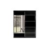 Dressing Hera negru, cu oglinda, 160 cm