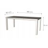 Masa extensibila 140-180x80 cm mb-21 modena1, stirling, lemn masiv de fag si pal