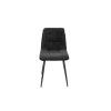 Scaun Bucatarie Tapitat S-208, Stofa, Negru