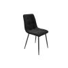 Scaun Bucatarie Tapitat S-208, Stofa, Negru