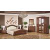 Set dormitor Milano, cires, dulap 170 cm, pat 160×200 cm, 2 noptiere, comoda