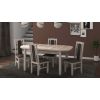 Set masa extensibila 160x200cm cu 4 scaune tapitate, mb-12 venus1 si s-37 boss7 s6, sonoma, lemn masiv de fag, stofa