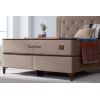Pat Encanto 160 x 200 , tapitat, cu saltea, culoare cappuccino
