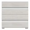 Comoda valentin, gri/alb, 4 sertare, 90x43x90 cm