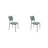 Set 2 scaune tapitate, S-209, Stofa, Gri