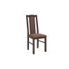 Set masa extensibila jork 160-200 cm, lemn masiv nuc, cu 8 scaune tapitate stofa maro, s-37 O15