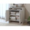 Dormitor Eco alb, dulap 3 usi, pat 160x200 cm, 2 noptiere, comoda
