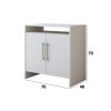 Dormitor Eco alb, dulap 3 usi, pat 160x200 cm, 2 noptiere, comoda