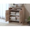 Dormitor Eco sonoma, dulap 3 usi, pat 160x200 cm, 2 noptiere, comoda