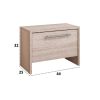 Dormitor Eco sonoma, dulap 3 usi, pat 160x200 cm, 2 noptiere, comoda