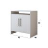 Comoda ECO, alb, 70x70x40 cm