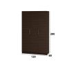 Dormitor Eco wenge, dulap 3 usi, pat 160x200 cm, 2 noptiere, comoda