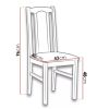 Scaun din lemn masiv de fag tapitat cu stofa s-37 boss7 o16x (OUTLET)