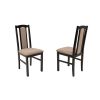 Scaun din lemn masiv de fag tapitat cu stofa s-37 boss7 w15, wenge (OUTLET)