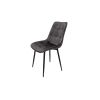 Scaun living HT1, stofa, gri inchis