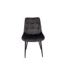 Scaun living HT1, stofa, gri inchis