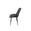 Scaun living HT1, stofa, gri inchis