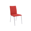 Scaun bucătărie, tapitat cu piele ecologica, s-51, roșu (OUTLET)