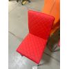 Scaun bucătărie, tapitat cu piele ecologica, s-51, roșu (OUTLET)