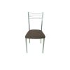 Scaun bucătărie s-05 tapitat, piele ecologica, maro
