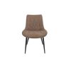 Scaun ML-1, tapitat stofa, maro