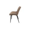 Scaun ML-1, tapitat stofa, maro