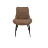Scaun ML-2, tapitat stofa, maro