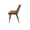 Scaun ML-2, tapitat stofa, maro
