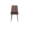 Scaun ML-4, tapitat stofa, maro