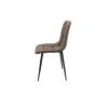 Scaun ML-4, tapitat stofa, maro