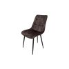 Scaun living HT1, stofa, maro inchis
