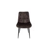 Scaun living HT1, stofa, maro inchis