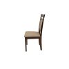 Scaun living S-221, tapitat, stejar, tapiterie bej inchis
