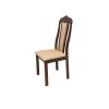 Scaun living S-225, tapitat, stejar, tapiterie crem