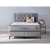 Pat Encanto 160 x 200 , tapitat, cu saltea, culoare gri deschis