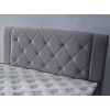 Pat Encanto 160 x 200 , tapitat, cu saltea, culoare gri deschis