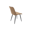 Set 6 scaune + 1 masa cafea gratis, Scaun bucatarie tapitat S-214, Stofa, Maro