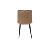 Set 6 scaune + 1 masa cafea gratis, Scaun bucatarie tapitat S-214, Stofa, Maro