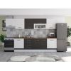Bucatarie Alfa 320, wenge/alb, blat termic nuc, corp hota