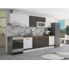 Bucatarie Alfa 320, wenge/alb, blat termic nuc, corp hota
