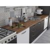 Bucatarie Alfa 320, wenge/alb, blat termic nuc, corp hota