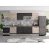 Bucatarie Alfa 320, wenge/sonoma, blat termic nuc, corp hota