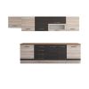 Bucatarie Alfa 320, wenge/sonoma, blat termic nuc, corp hota