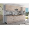 Bucatarie Alfa 320, sonoma, blat termic nuc, corp pentru cuptor incorporabil